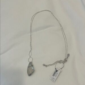 CHICO’S: Silver Long Pendant Necklace